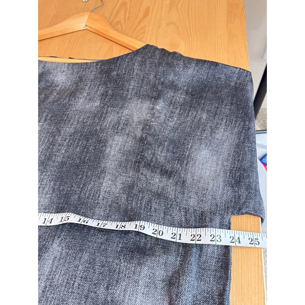 Eileen Fisher Womens Tunic Dress Top Silk Cotton Lagenlook Size L Gray - Picture 9 of 10